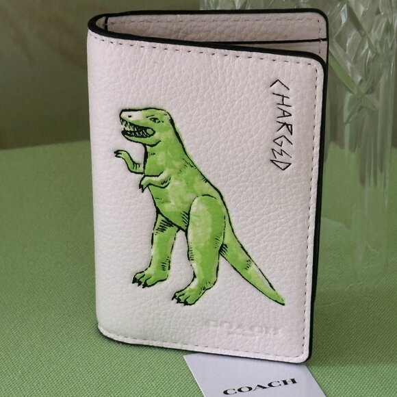 COACH ID WALLET WITH SKETCH PRINT:NWT DINOSAUR CAJ49 - Picture 3 of 9
